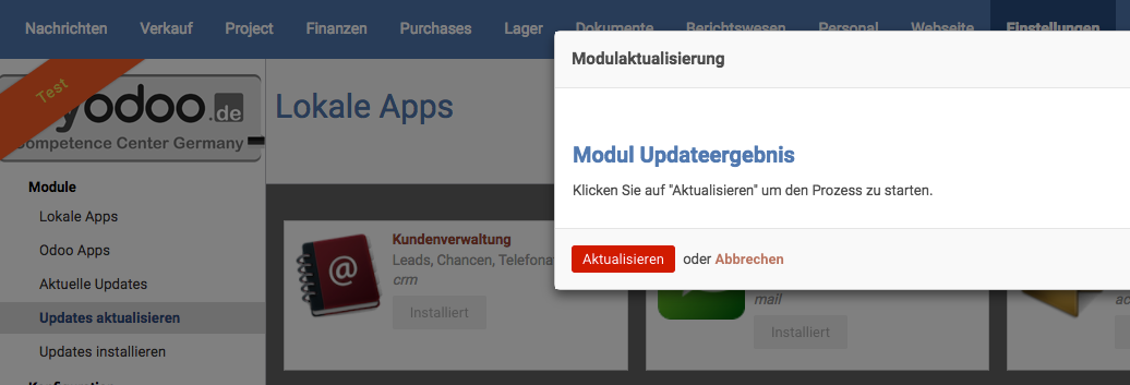 Docker - Synology Module aktualisieren