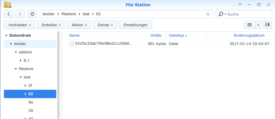 Docker - Synology Filestore