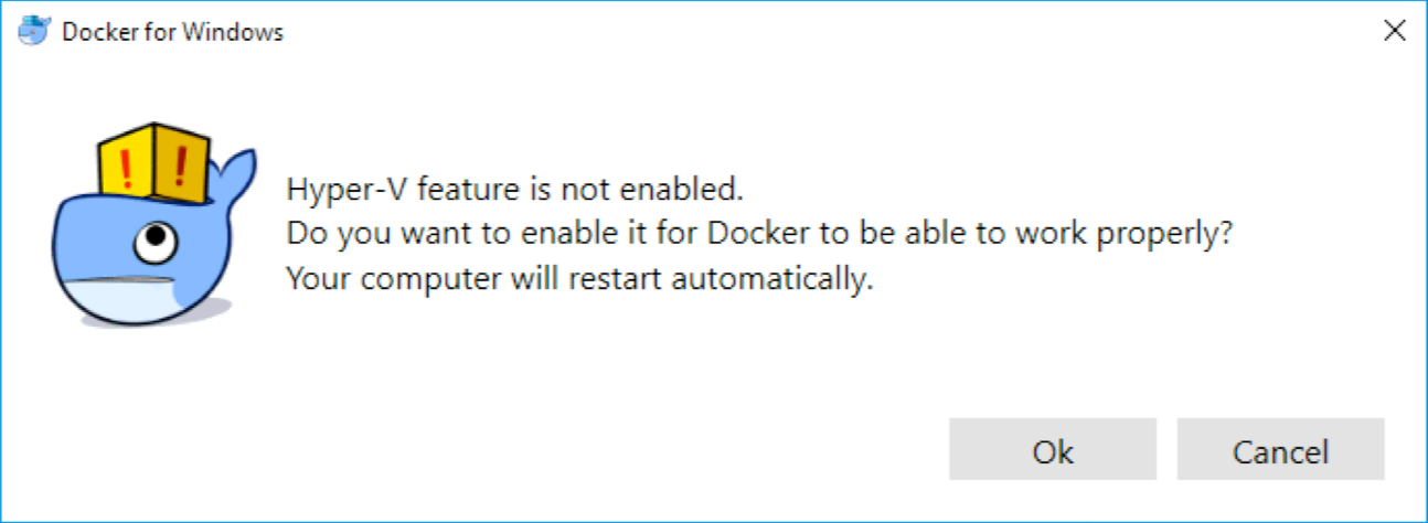 Docker Windows - Hyper-V