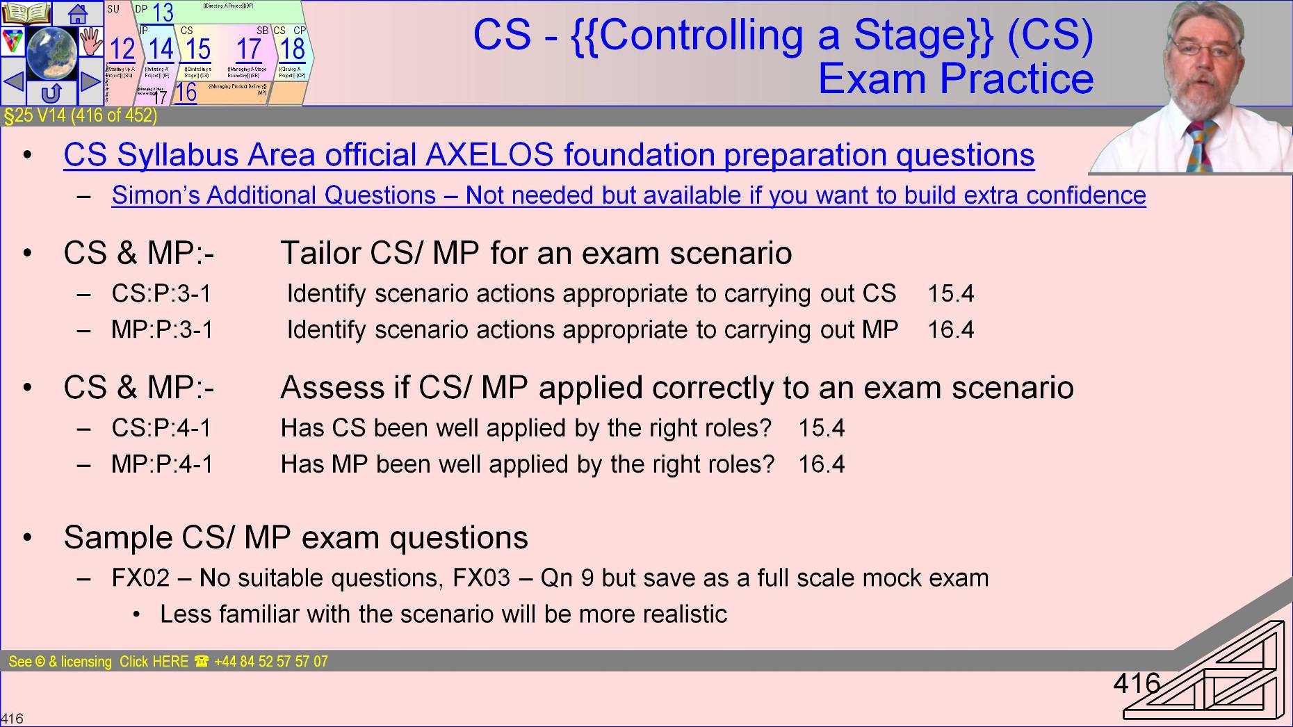  §25 s416 = CS - {{Controlling a Stage}} (CS) Exam Practice