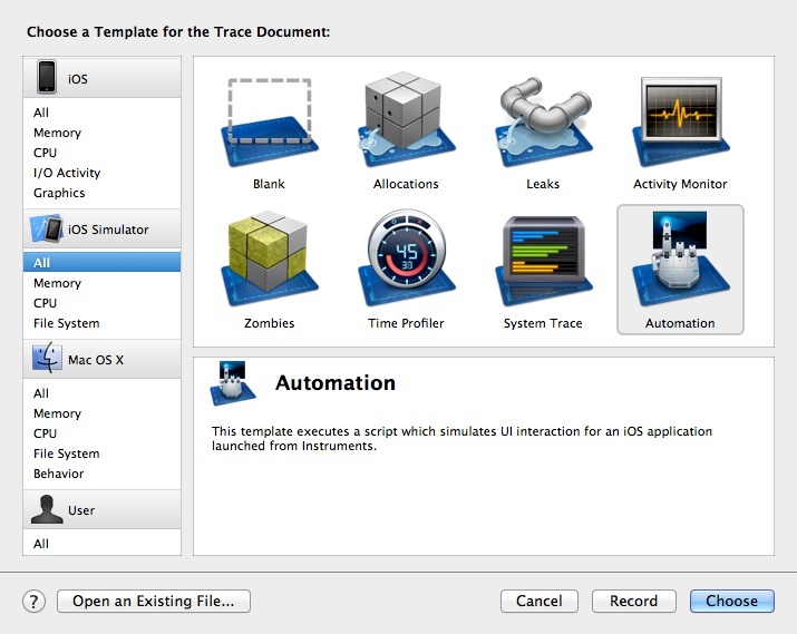 Screen- How to access the Instruments on MAC.