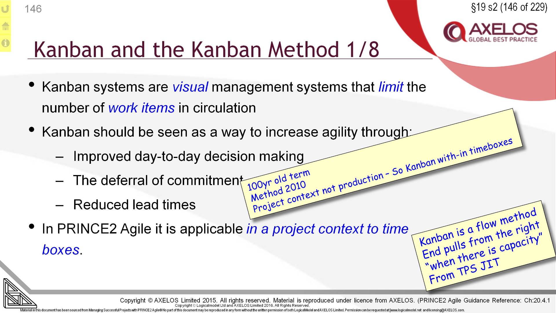  §19 s146 = Kanban and the Kanban Method 1/8