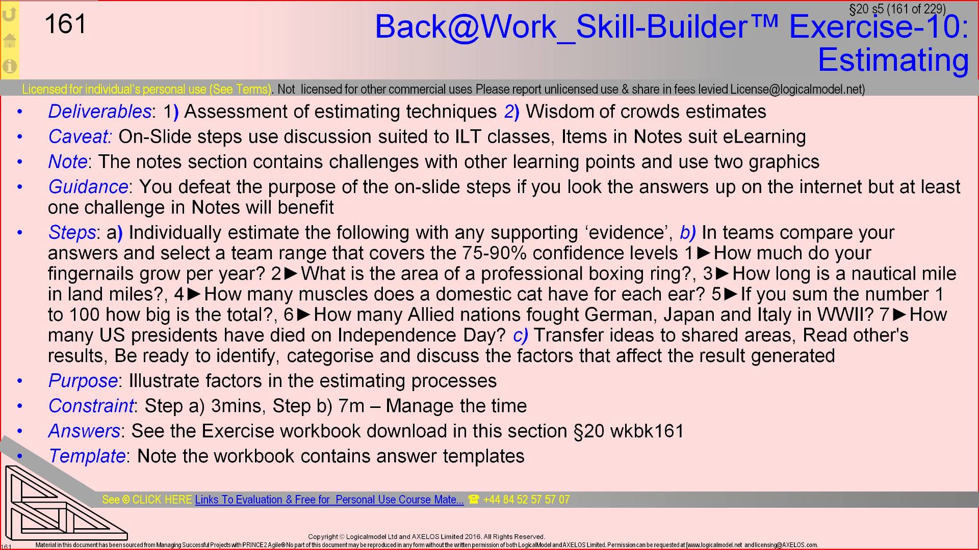  §20 s161 = Back@Work_Skill-Builder™ Exercise-10: Estimating