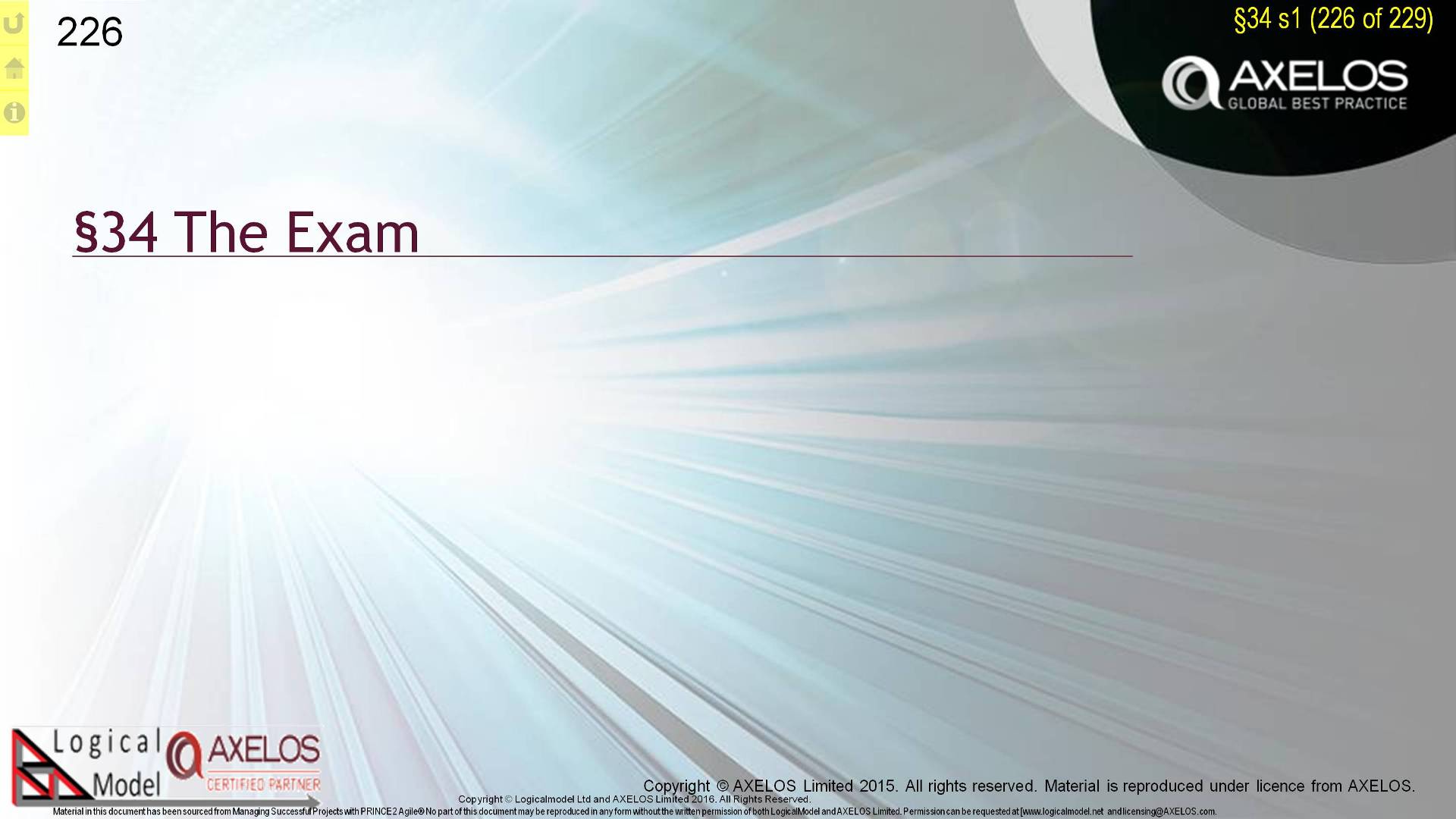  Section:34 s226 - §34 The Exam