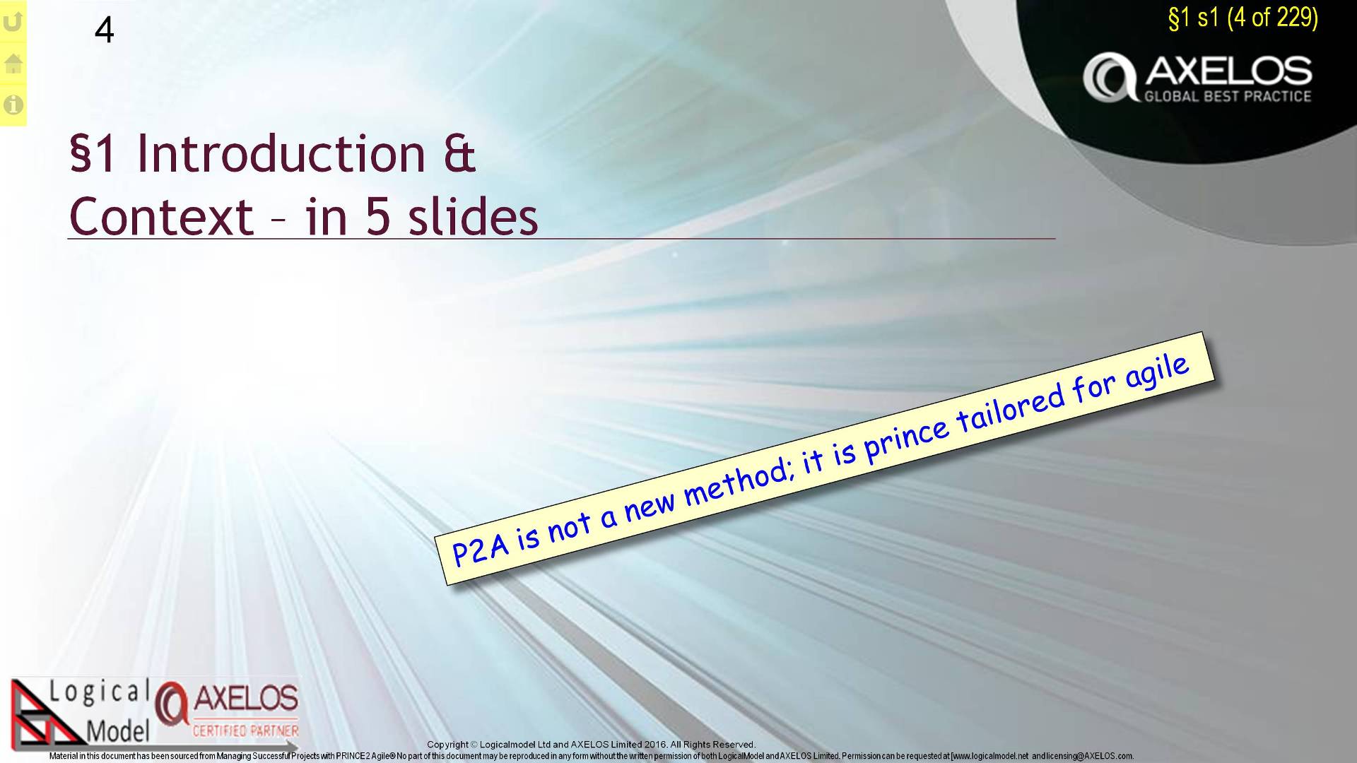  Section:1 s4 - §1 Introduction &  Context – in 5 slides