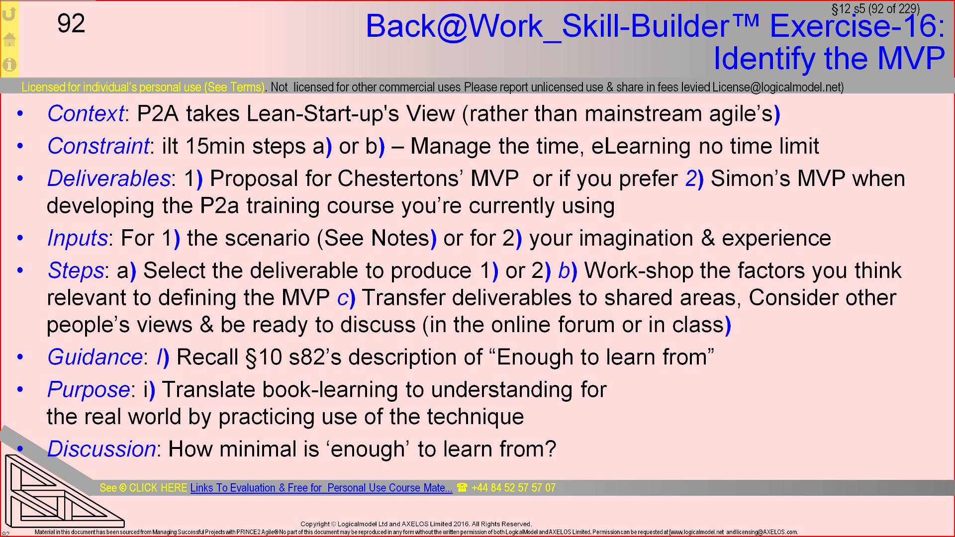  §12 s92 = Back@Work_Skill-Builder™ Exercise-16: Identify the MVP