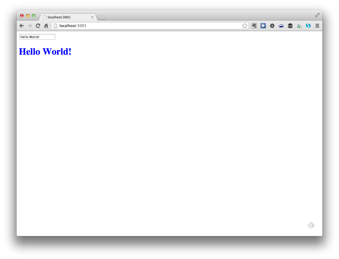 Derby + Express.js Hello World App