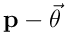 {\mathbf p}-{\vec\theta}