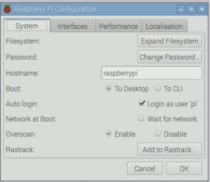 Configuration Screen