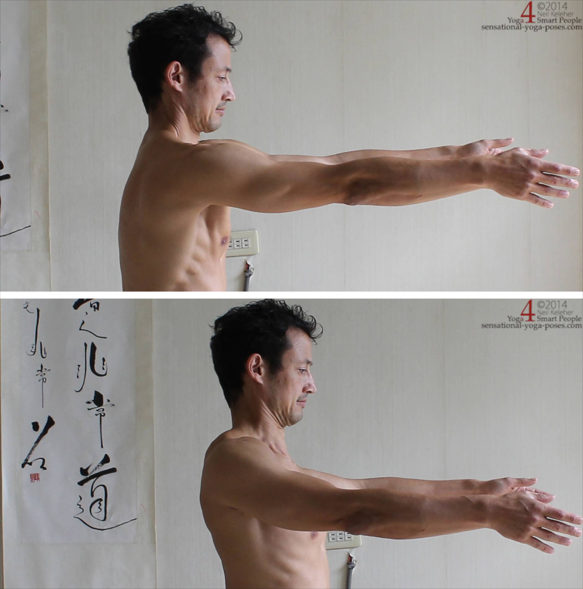 Protraction and Retraction with Arms Forwards