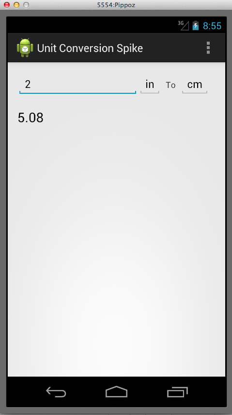 How the unit conversion spike looks like