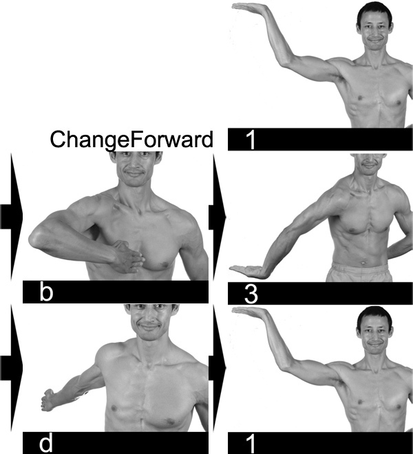 The CF through odd numbered horizontal positions. 