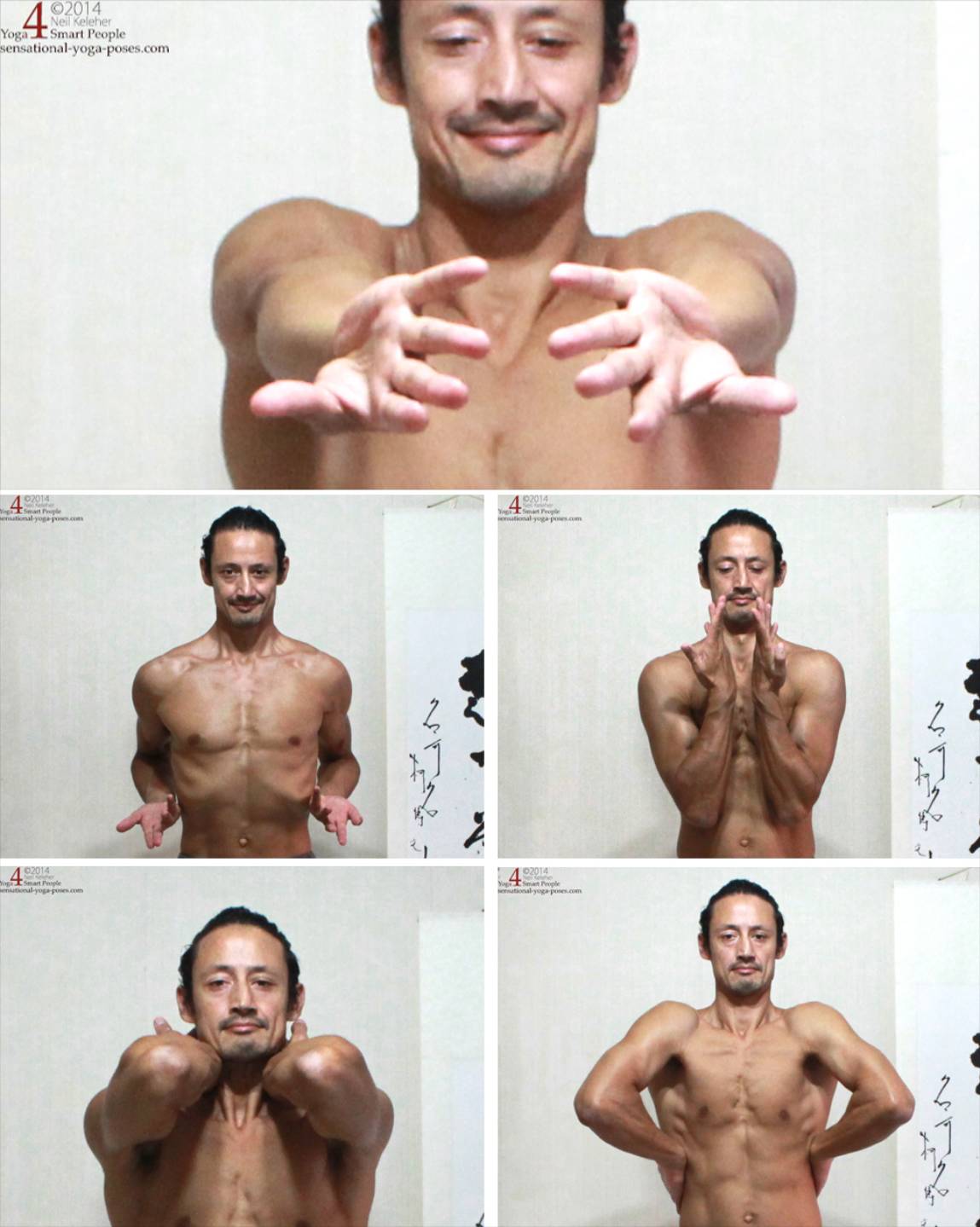 Warm ups for positions a through b.