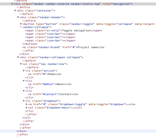 HTML fragment from http://getbootstrap.com/examples/carousel/ navigation header HTML fragment from http://getbootstrap.com/examples/carousel/ navigation header