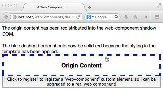 Platform.js test in Firefox 30, shadow CSS is not applied