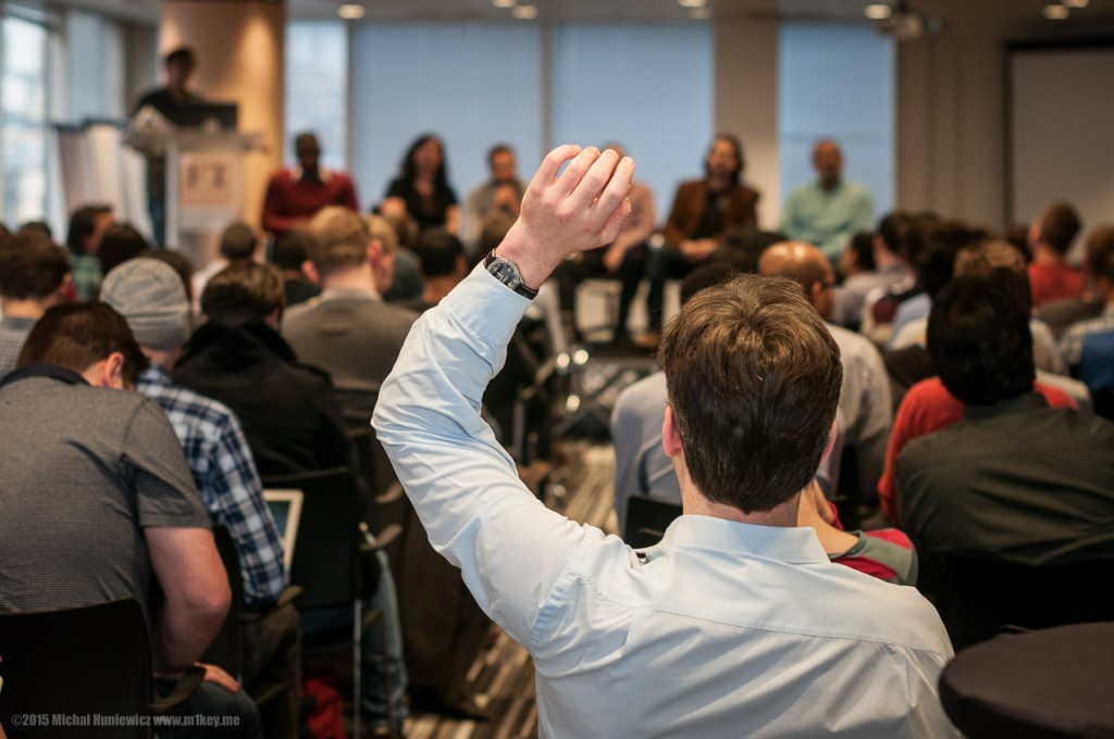Questions during panel discussion at FT. Image credit: Michal Huniewicz