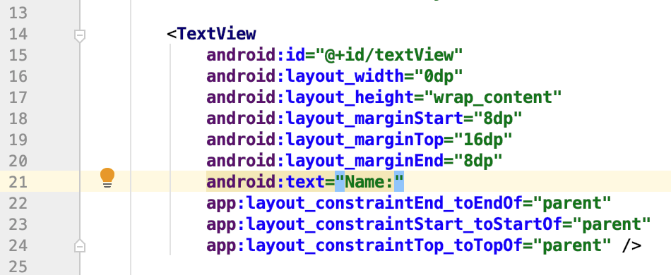 Strings com valores fixos
