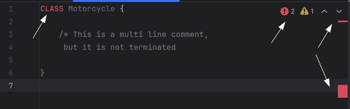 Syntax errors in IntelliJ’s code editor