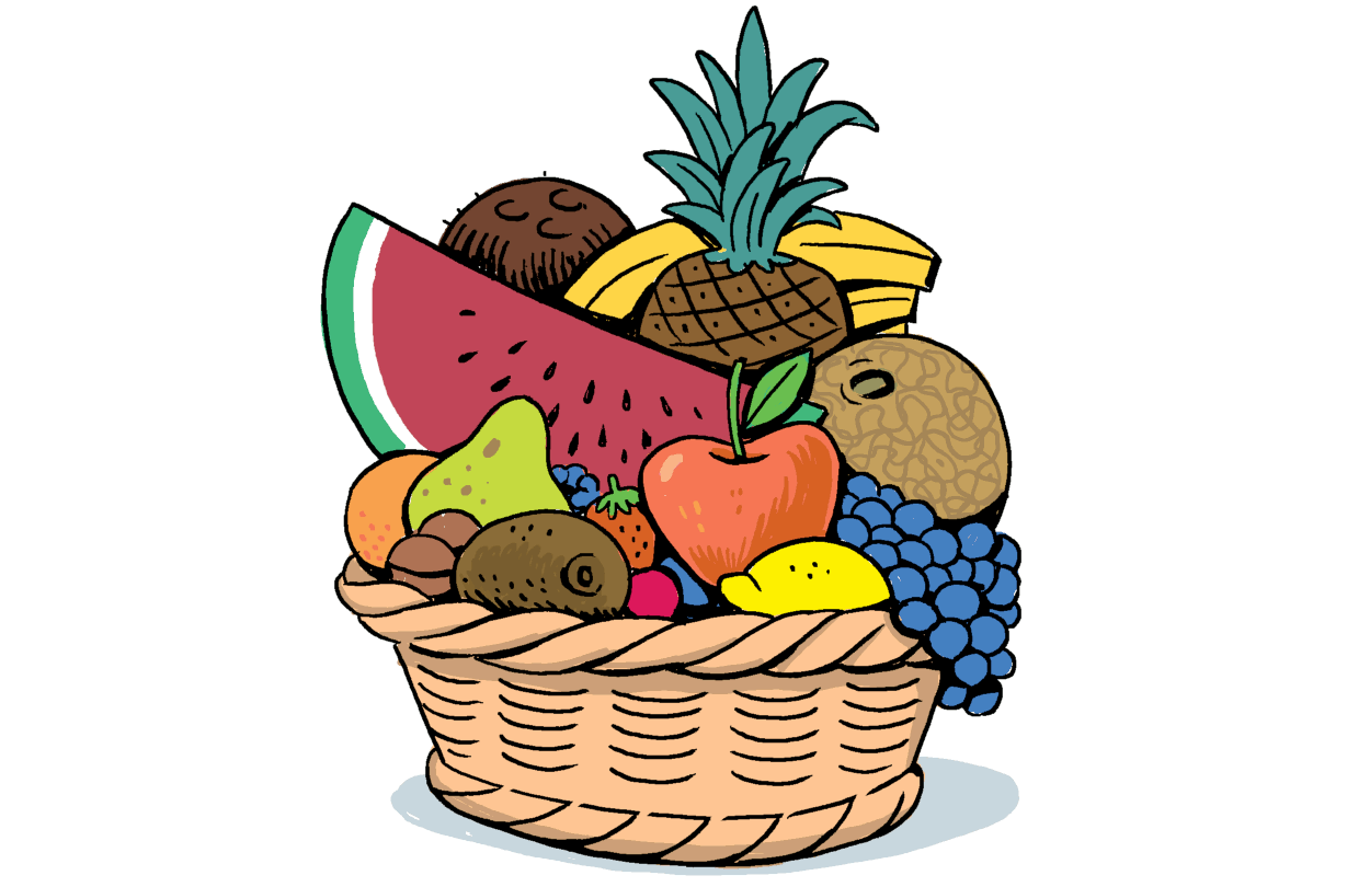 Fruit baskets are really just baskets with fruit