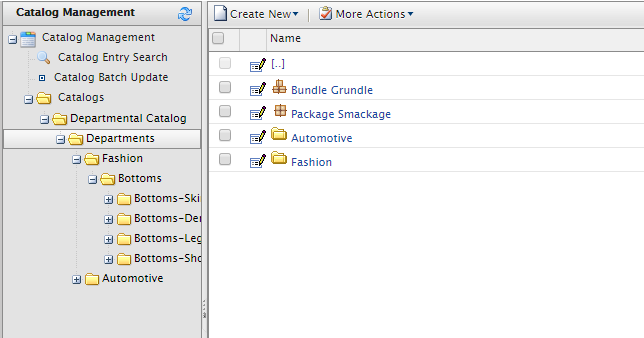 Catalog Management in Commerce Manager