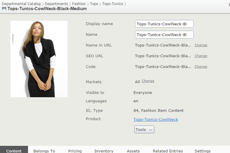 Thumbnail of a catalog content