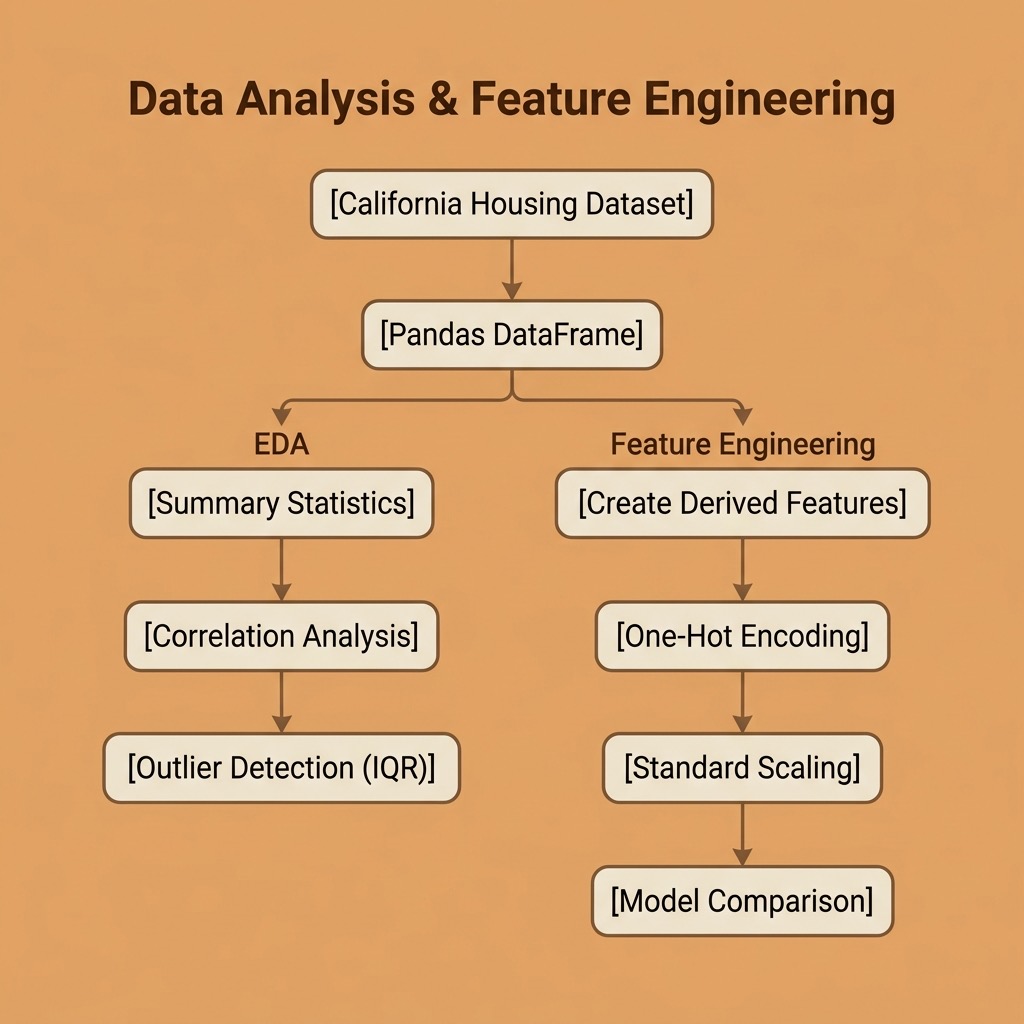 Architecture diagram for the Data Analysis and Feature Engineering example