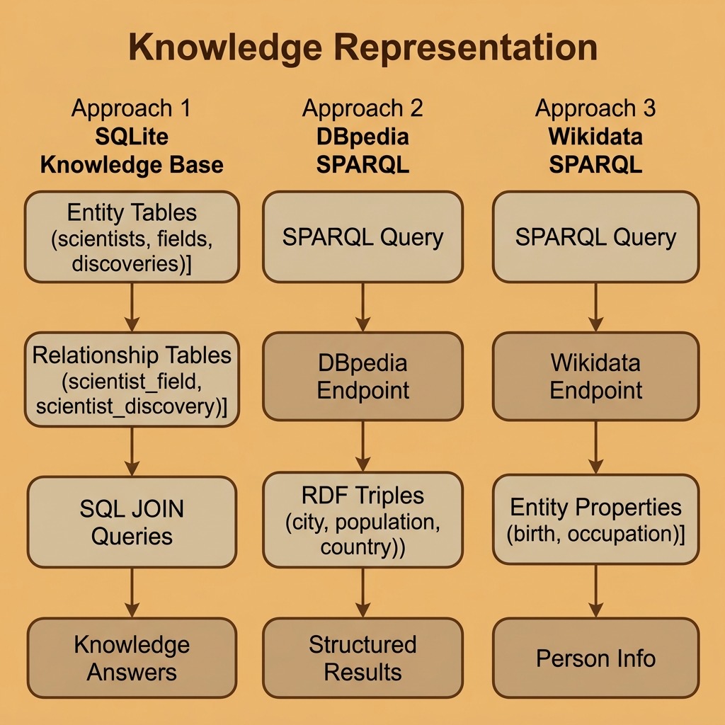 Architecture diagram for the Knowledge Representation example