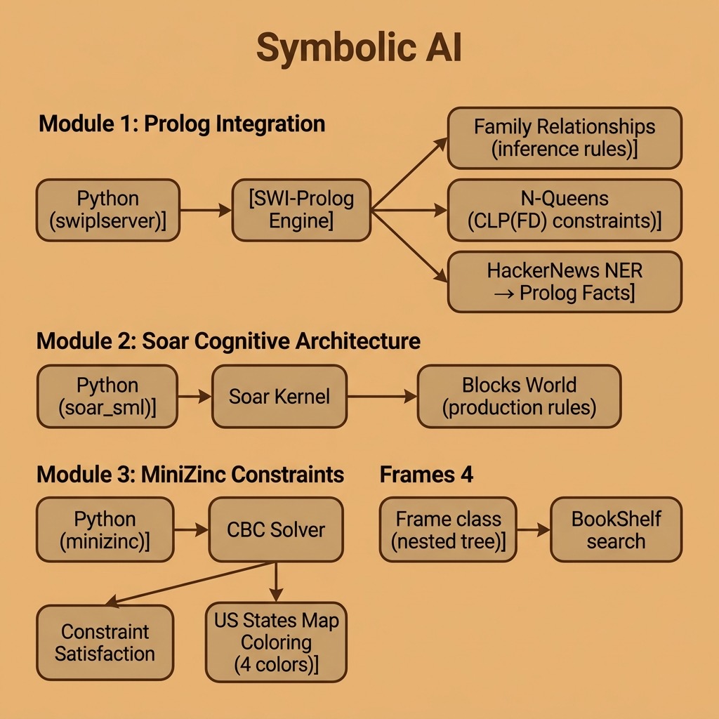 Architecture diagram for the Symbolic AI example
