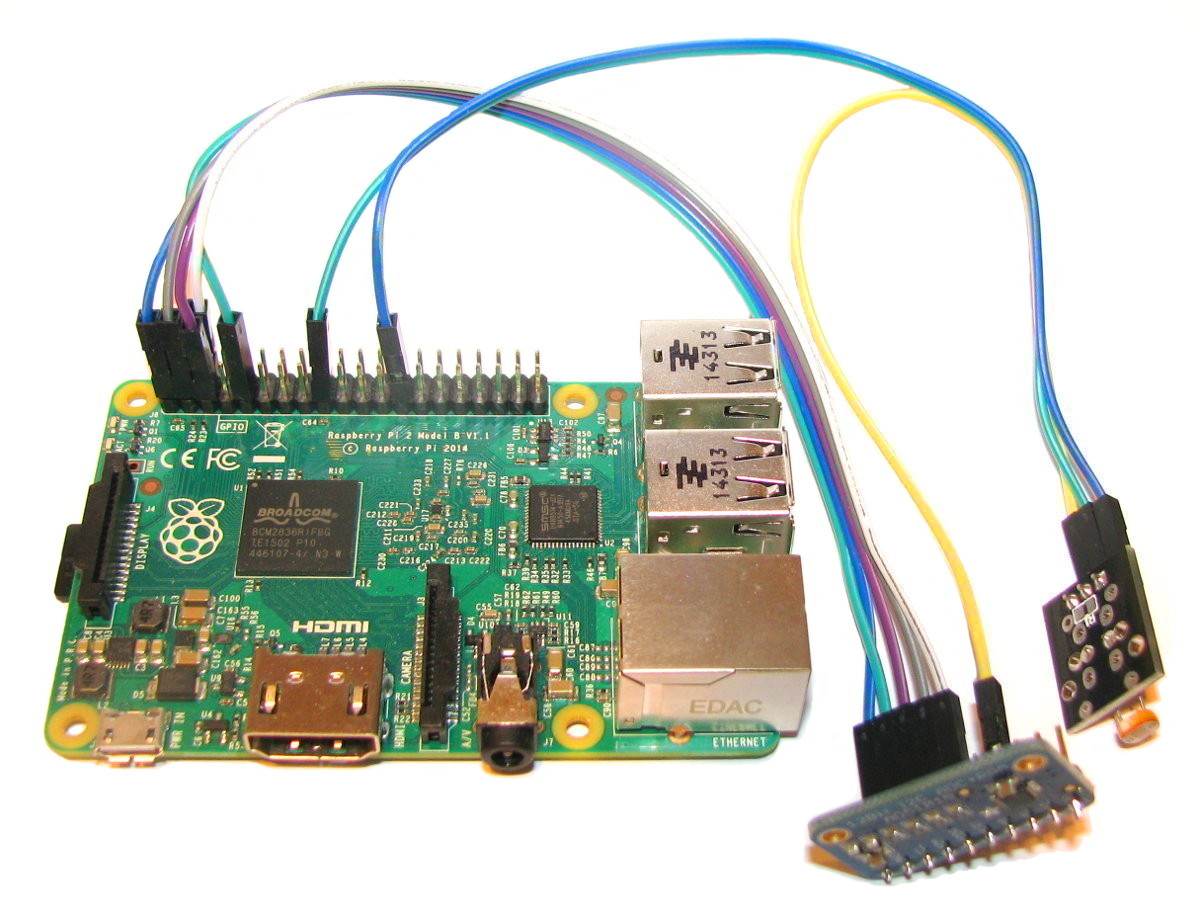 Physical Connection of ADS1015 and LDR Sensor