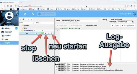 Abb. 3.1: Log Ausgabe