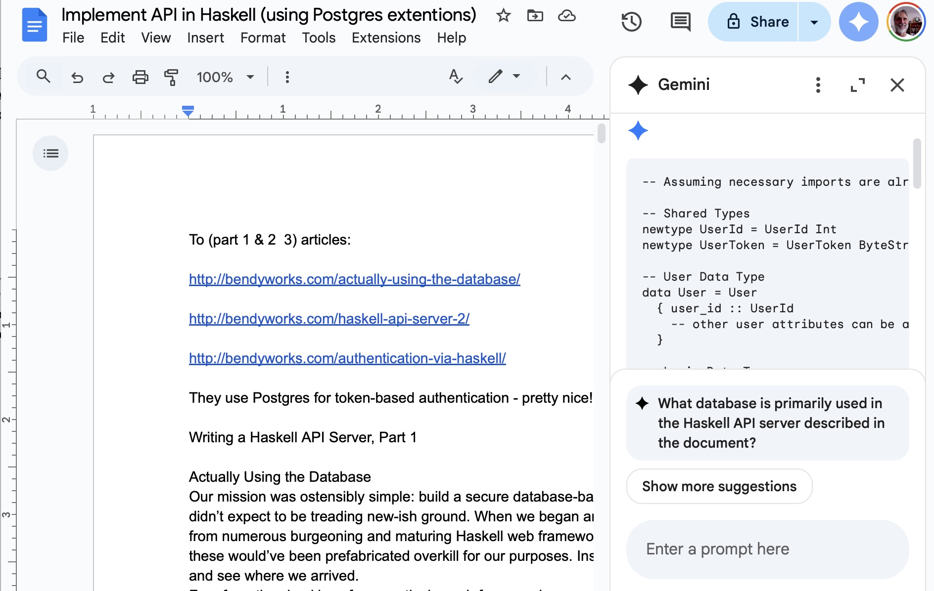 Example combining Gemini with Google Calendar and Gmail
