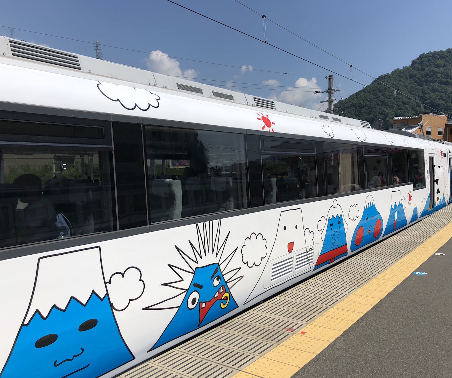 The Fujikyu Train I Had Previously Taken to Mount Fuji with my Wife and Son