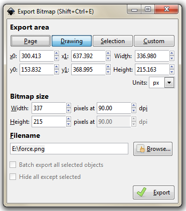 inkdrop export options