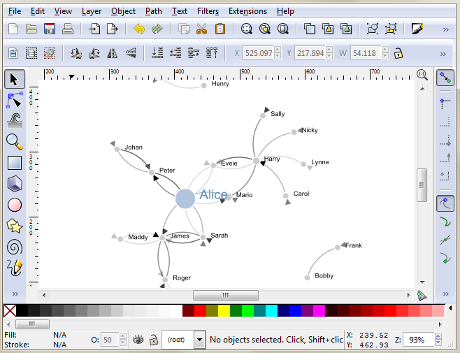 Inkscape with our force diagram