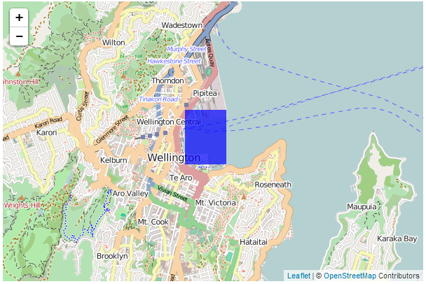 Rectangular d3 area on leaflet map