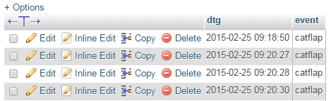 Save the MySQL Table Columns