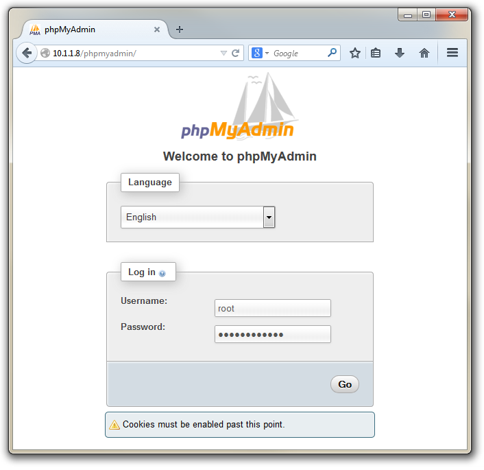 phpMyAdmin Web