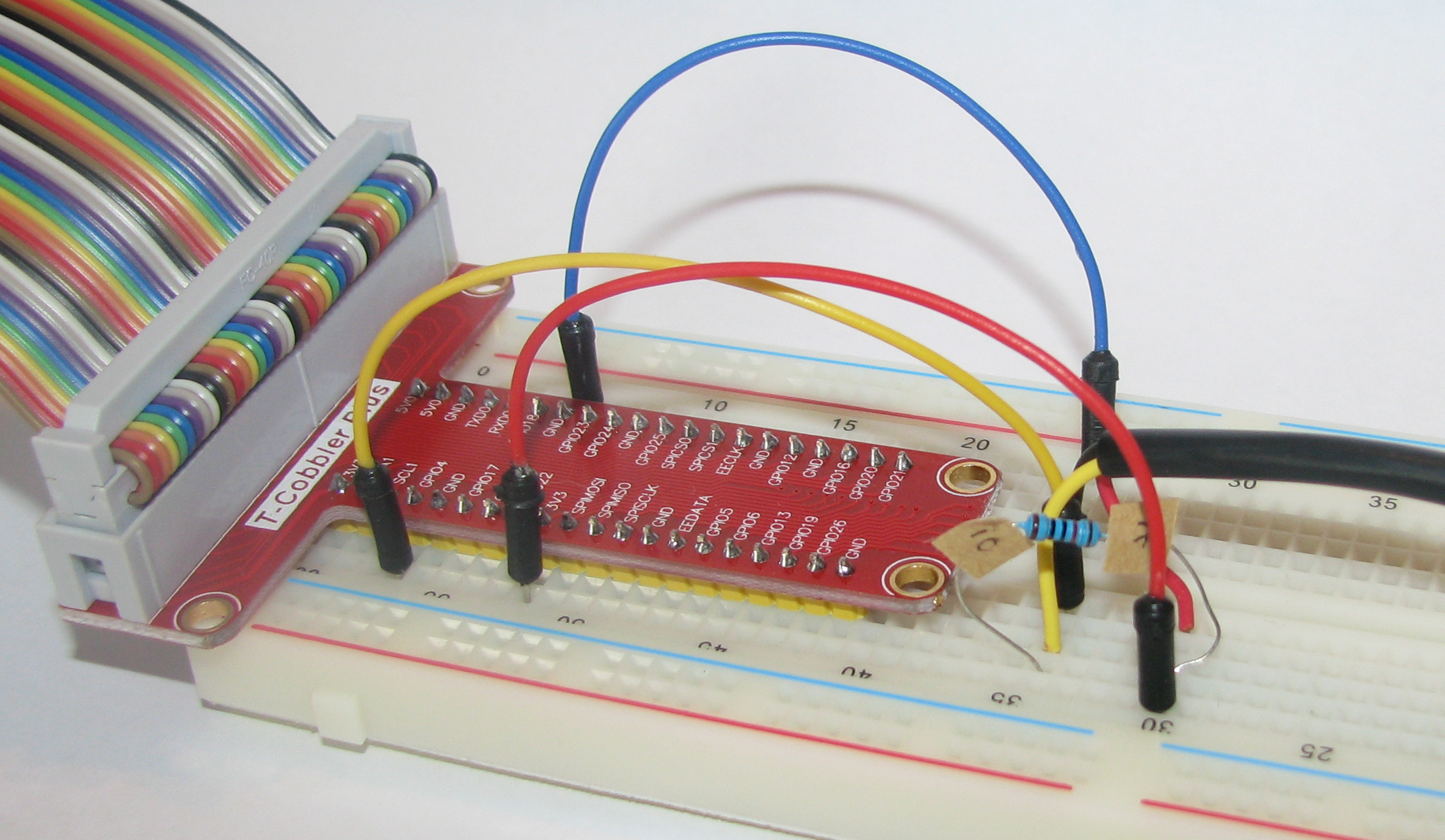 Single DS18B20 Connection via Bread Board