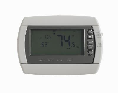**Figure: Modern Thermostat**. Thermostat Modern Thermostat with an 'Impenetrable' Interface. ---Image Credit: Wikipedia.