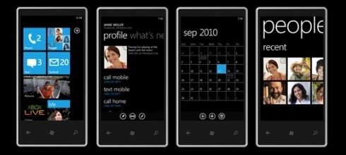 **Figure: Metro on a Windows Phone**. Microsoft's Metro UI on a Windows Phone. ---Image Credit: Microsoft.