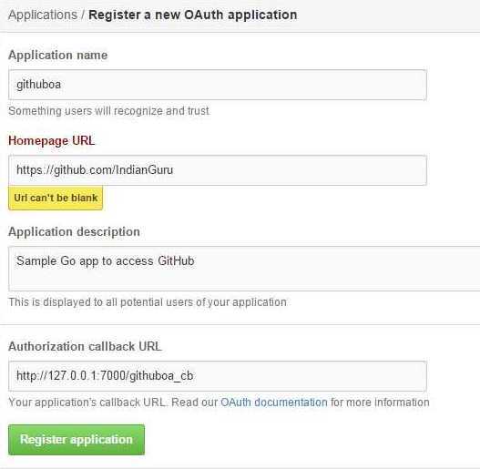 Register an app