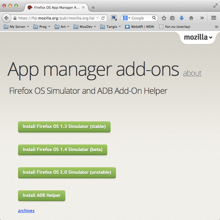 installing adb helper firefox addon for mac os x