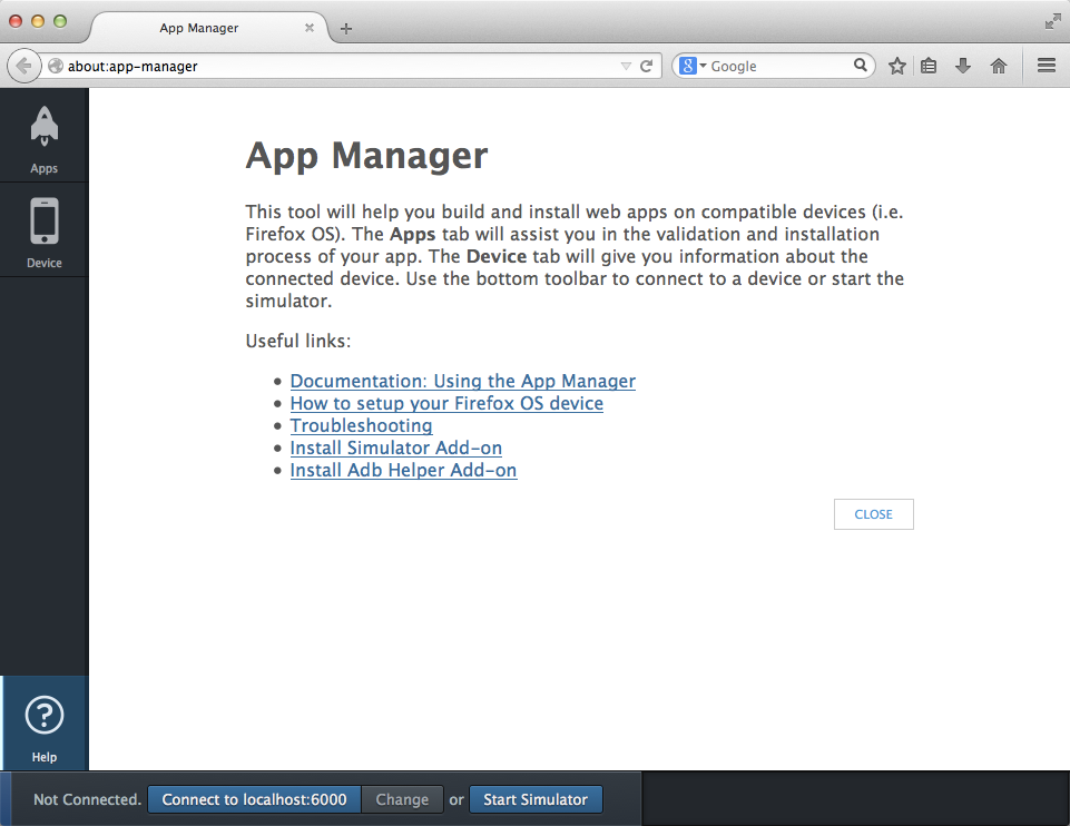 installing adb helper firefox ad on for mac os x