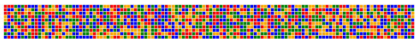 An array of random colours