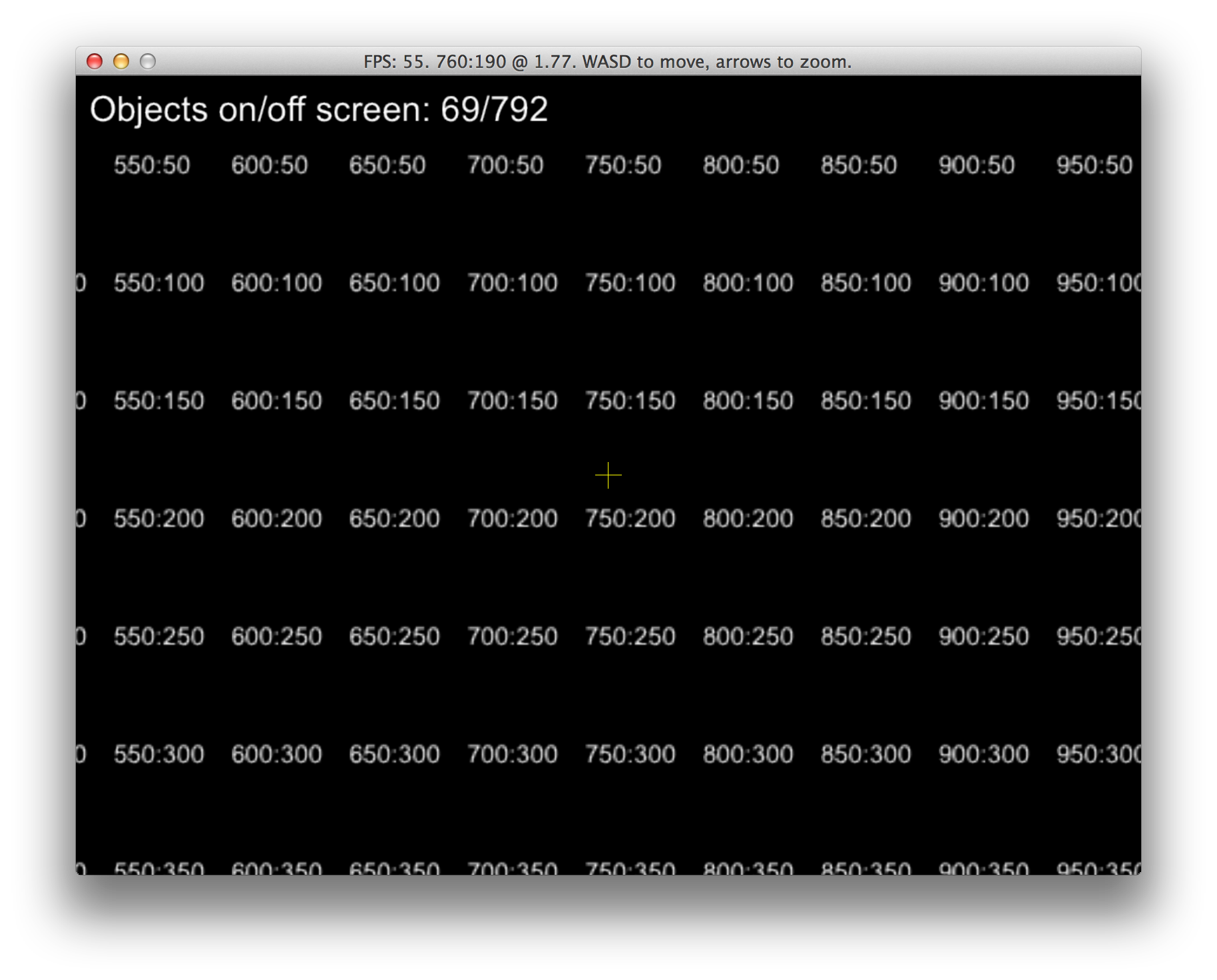 Prototype of separate coordinate systems