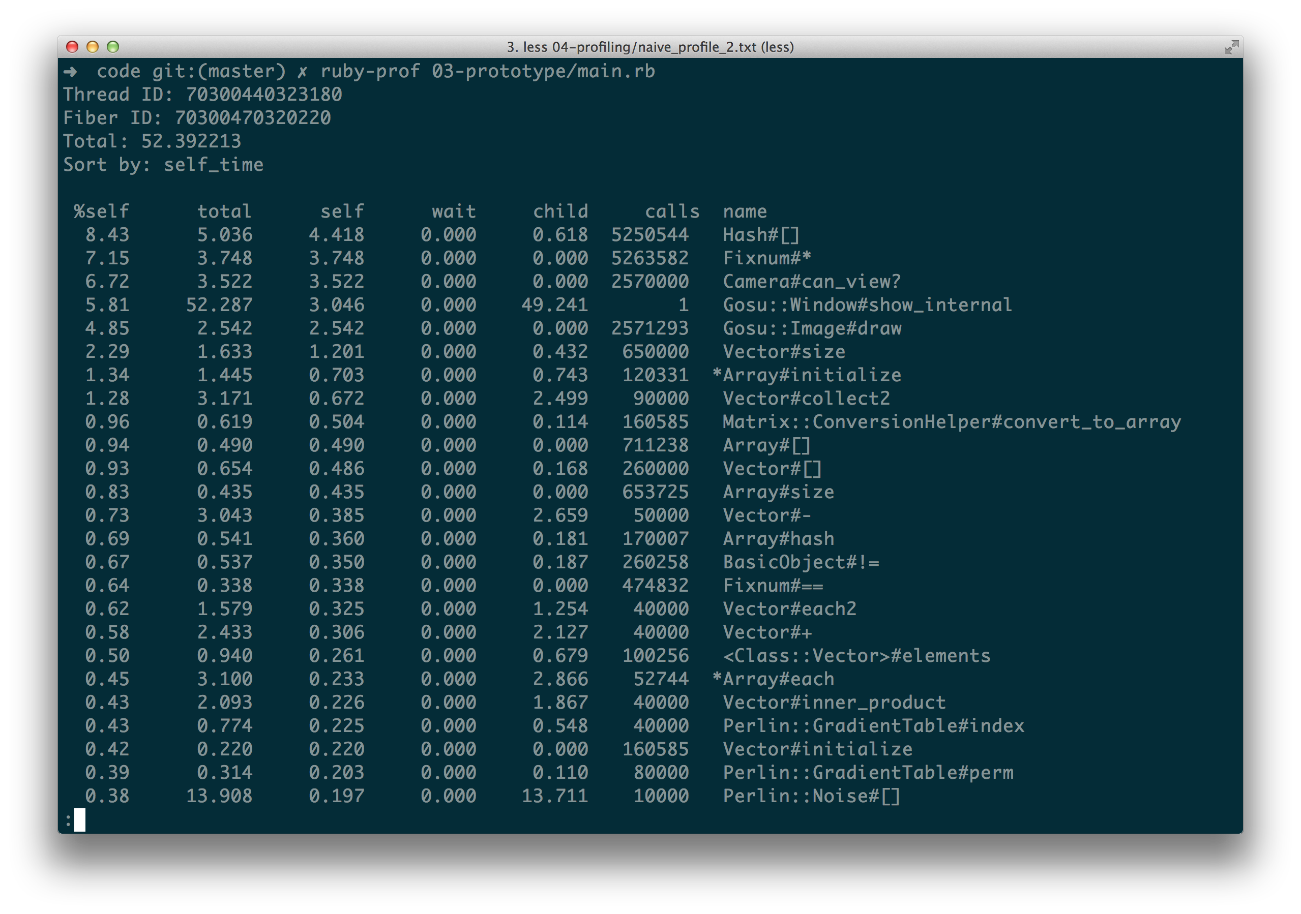 Profiling results after short-circuiting `Camera#can_view?`