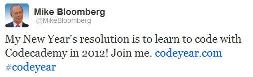 Mayor Bloomberg of NY makes his pledge.