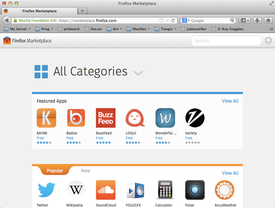 Firefox Marketplace