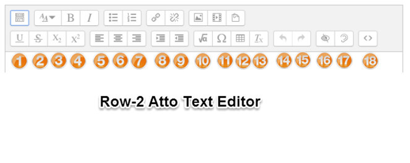 Figure 6-2 Atto text editor row-1