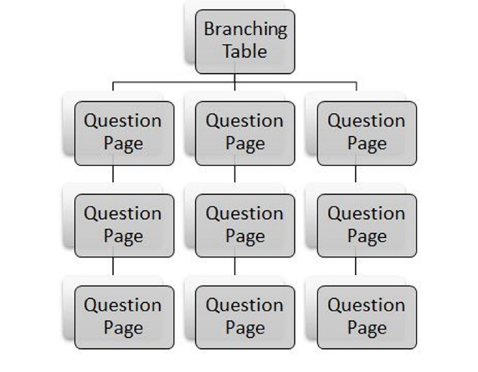 Figure 12-14 Branching quiz schematic